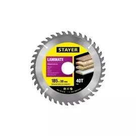 Пильный диск по ламинату STAYER MASTER 3684-185-30-40