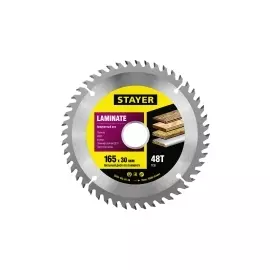 Пильный диск по ламинату STAYER MASTER 3684-165-30-48
