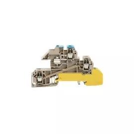 Распределительный клеммный блок для N-рейки Weidmuller WDL 2.5/3/S/NT/L/PE 1034200000