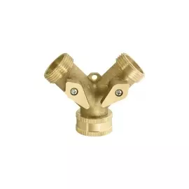 Разветвитель 2- х канальный, регулируемый, внешняя и внутренняя резьба 3/4", латунный PALISAD 66523