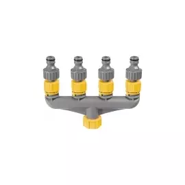 Разветвитель четырехканальный (пластиковый) PALISAD LUXE 66428