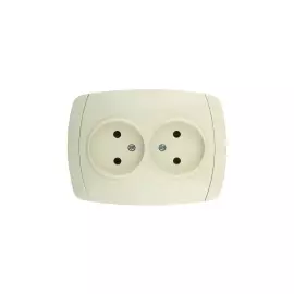 Розетка двойная СВЕТОЗАР CITY LIGHT SV-54202-B