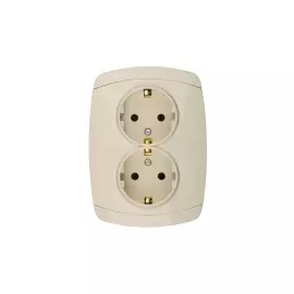 Розетка двойная СВЕТОЗАР CITY LIGHT SV-54207-B