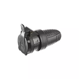 Розетка IP44 220B 16А черная ЗУБР ПРОФЕССИОНАЛ 55187-B