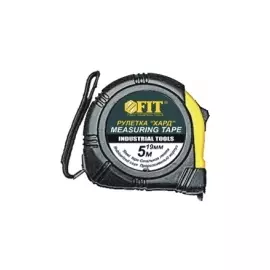 Рулетка прорезиненный корпус "Хард" 10 м x 25 мм FIT IT 17210