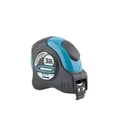 Рулетка "Schlagfest", 3 м x 19 мм, магн. обрез зацеп, двухст. шкала, нейлон покр. автоматич GROSS 31111