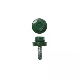 Саморезы для кровельных материалов окрашенные RAL 6002 ЗУБР ПРОФЕССИОНАЛ 4-300310-55-019-6002