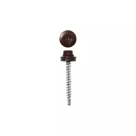 Саморезы для кровельных материалов окрашенные RAL 3005 ЗУБР 4-300315-48-038-3005