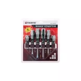 SDS06BC Набор отверток стержневых на пластиковом держателе, 6 предметов