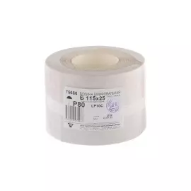 Шкурка на бумажной основе, LP10C, зернистость Р80, рулон 115 мм х 25 метров (БАЗ) 75666