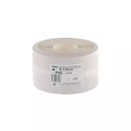 Шкурка на бумажной основе, LP10D, зернистость Р40, рулон 115 мм х 25 метров (БАЗ) 75662