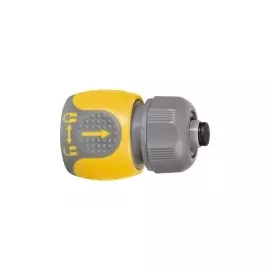 Соединитель для шланга 1/2", аквастоп, двухкомпонентный PALISAD LUXE 66244