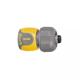 Соединитель для шланга 3/4", аквастоп, двухкомпонентный PALISAD LUXE 66242