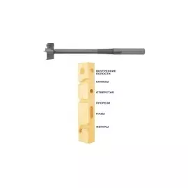 Сверло-фреза по дереву многофункциональное полированное 25 мм FIT IT 36508