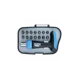 Т-образная реверсивная отвертка с набором бит, 15 шт БАРС 13311