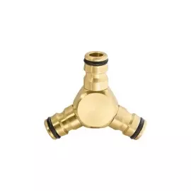 Тройник для разветвления или соединения, штуцерный, латунный PALISAD 66568