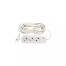 Удлинитель бытовой серия EU, без заземления, 7м, 3 розетки, 6А Stern 95728