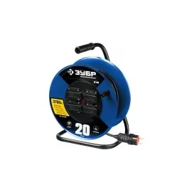 Удлинитель на катушке ЗУБР ПРОФЕССИОНАЛ 55080-20