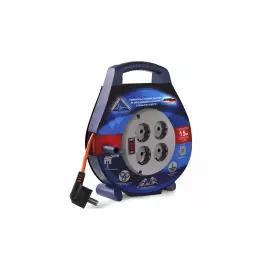 Удлинитель в закрытом корпусе Партнер-Электро CompactLine с/з с выкл. ПВС 3х1 10A 15м UC105C-415DB