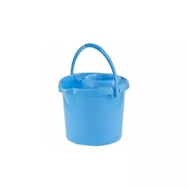 Ведро пластмассовое круглое с отжимом 12л, голубое ТМ Elfe 92964