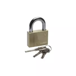 Замок латунный навесной классическая форма 60мм ЗУБР ЭКСПЕРТ 37299-60