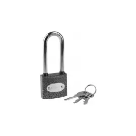 Замок навесной стальной корпус удлиненная дужка 38мм ЗУБР МАСТЕР 3712-38-1