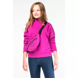 90636_OLG Джемпер в комплекте с сумкой для девочки