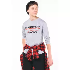 90721_OLB Фуфайка с длинным рукавом для мальчика