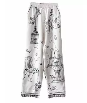 Брюки широкие