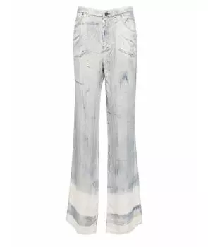 Брюки широкие