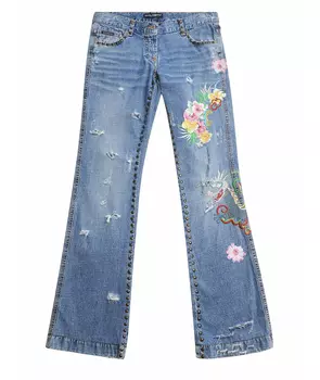 Джинсы клеш