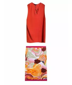 Костюм с юбками