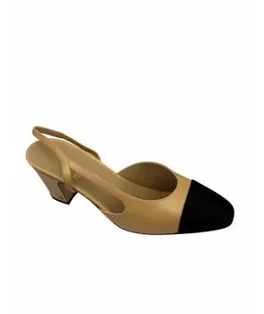 Лодочки на низком каблуке