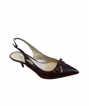 Лодочки на низком каблуке