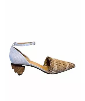 Лодочки на низком каблуке