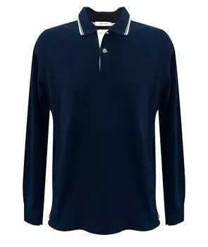Поло с длинным рукавом