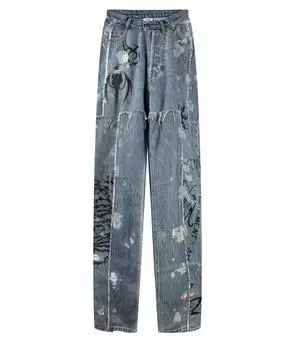 Прямые джинсы