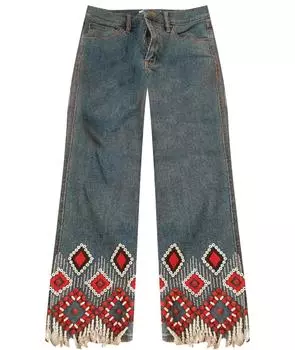 Прямые джинсы