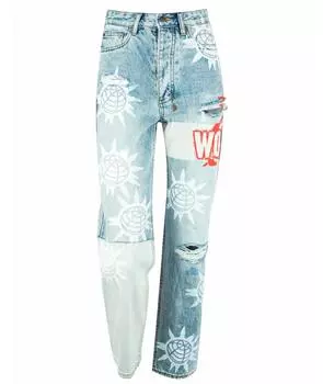 Прямые джинсы