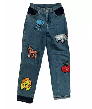 Прямые джинсы