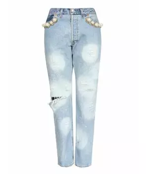 Прямые джинсы