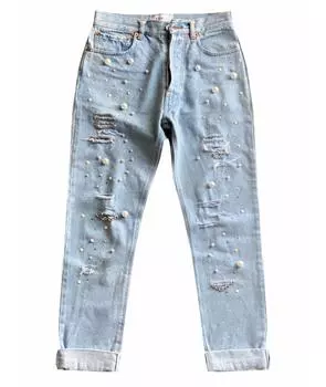 Прямые джинсы