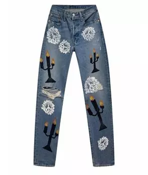 Прямые джинсы