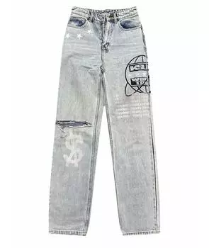 Прямые джинсы