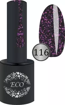 Гель-лак 116 Чёрно-фиолетовая фольга ECO 10 мл
