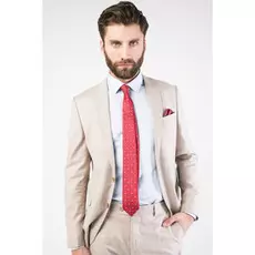 Мужской костюм бежевый