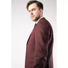 Мужской костюм бордовый