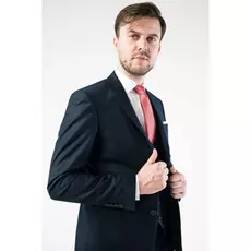 Мужской костюм тройка черный