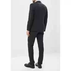 Мужской костюм в полоску синий