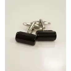 Запонки черный цилиндр